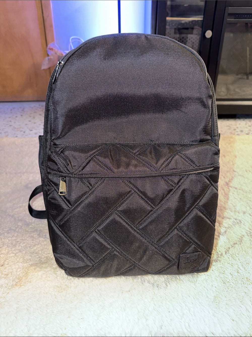 Lug Black Summit Quilted Backpack